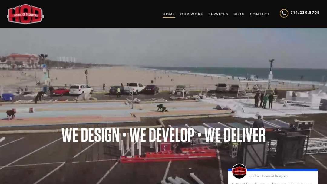 Screenshot of House of Designers's Website