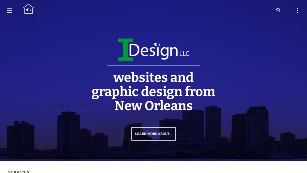 Screenshot of I Design's Website
