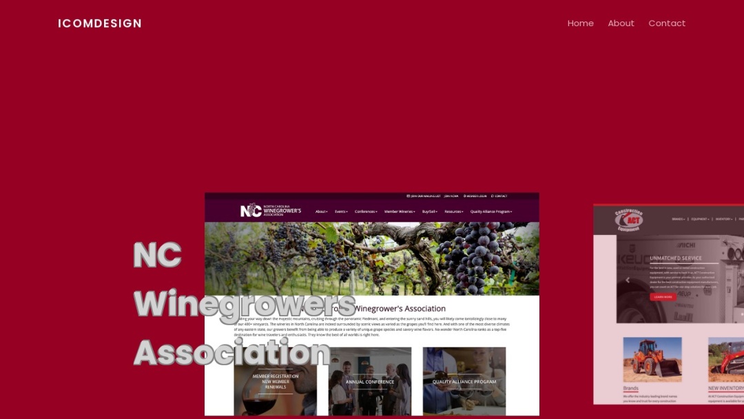 Screenshot of iComDesign's Website