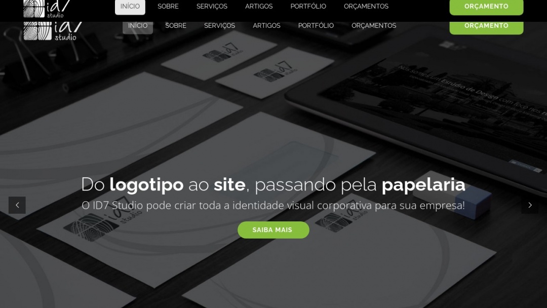 Screenshot of ID7 Studio's Website