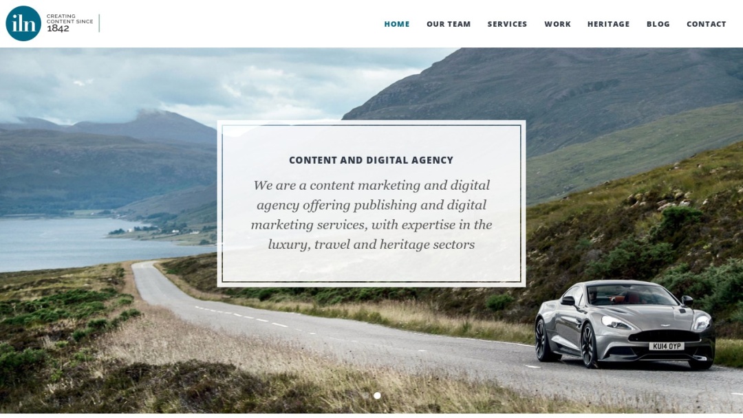 Screenshot of Illustrated London News Limited's Website