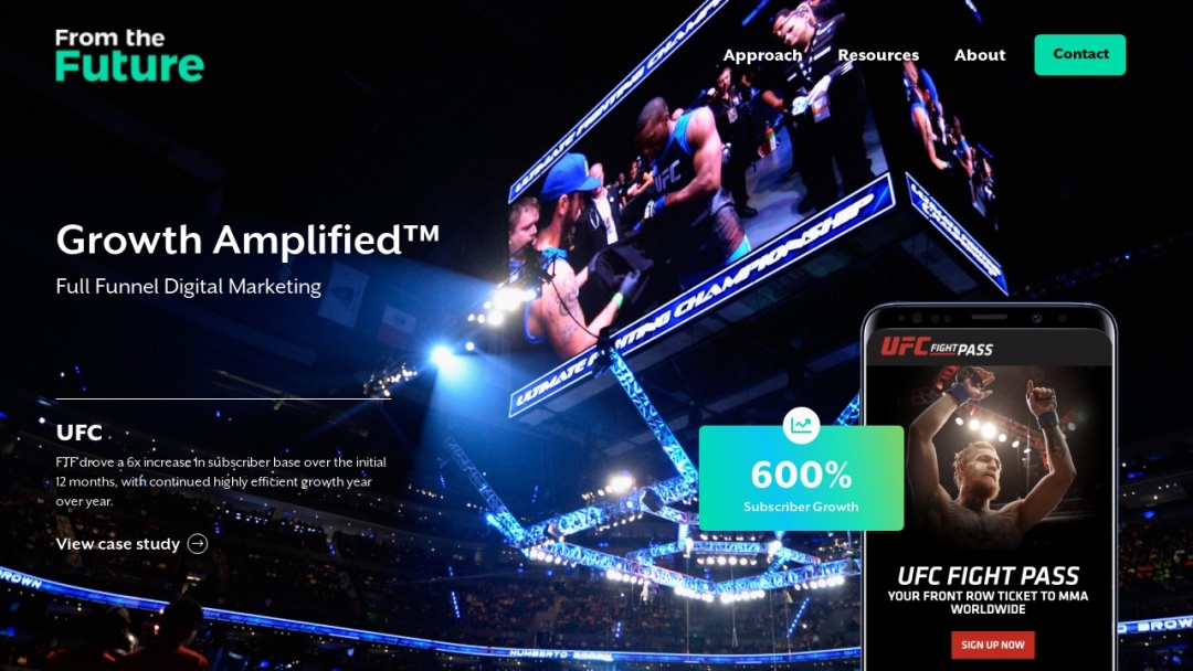 Screenshot of I'm From The Future, LLC's Website