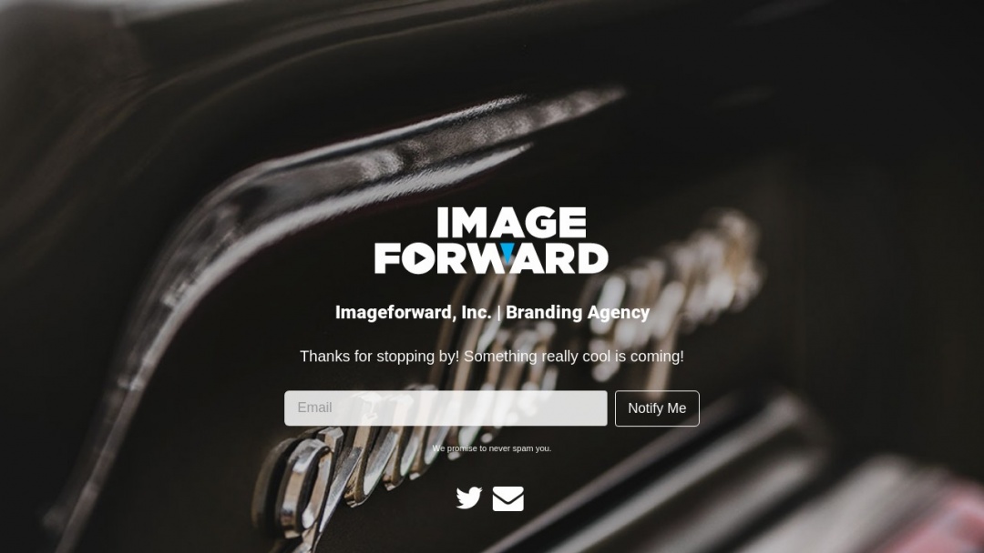 Screenshot of Imageforward, Inc.'s Website