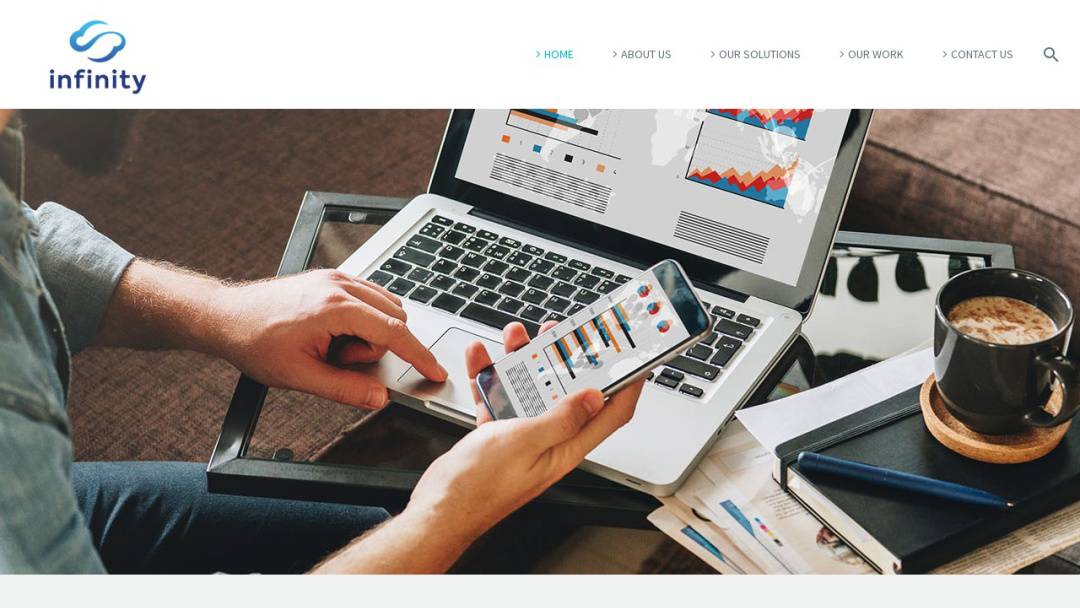 Screenshot of Infinity Solutions PS's Website