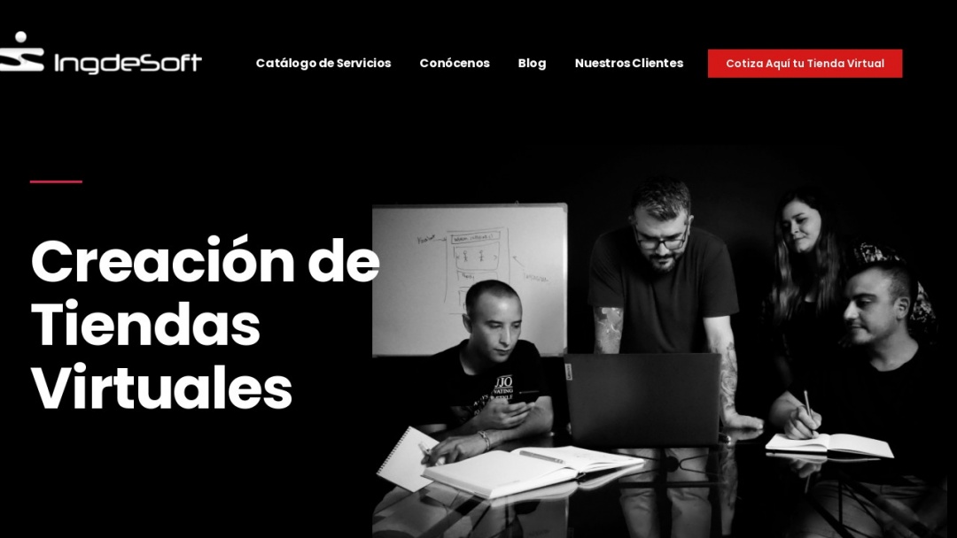 Screenshot of Ingdesoft's Website