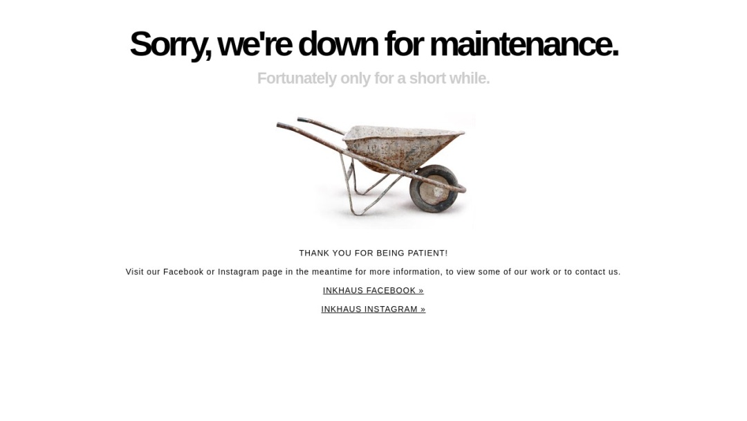 Screenshot of Inkhaus Creative's Website