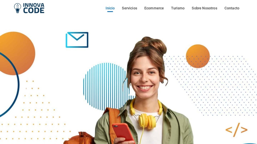 Screenshot of Innovacode's Website