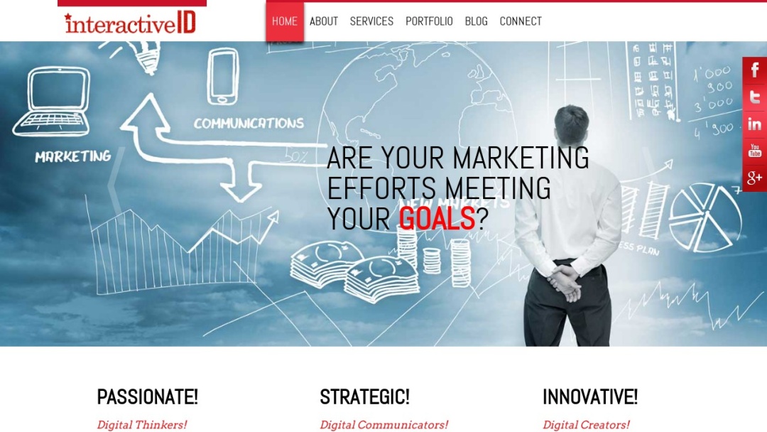 Screenshot of Interactive ID's Website