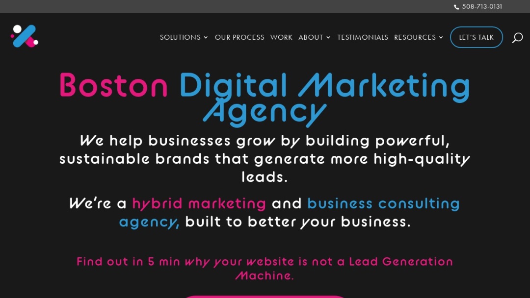 Screenshot of InThink Agency's Website