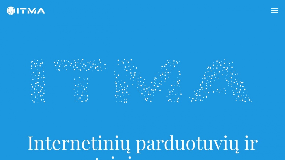 Screenshot of Itma LT's Website