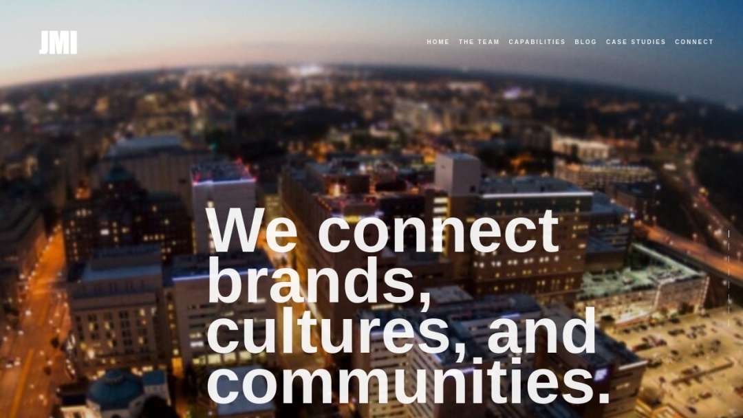 Screenshot of Johnson Marketing Inc.'s Website