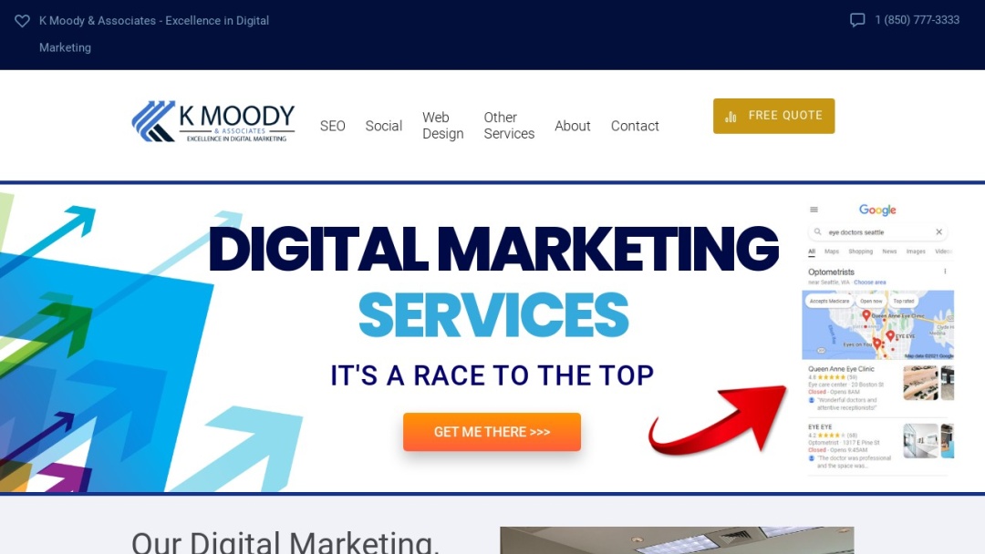 Screenshot of K Moody & Associates, LLC's Website
