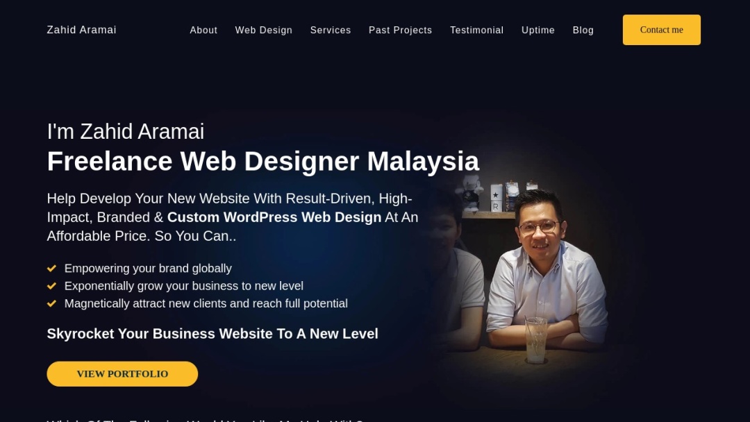 Screenshot of KLCube Network's Website