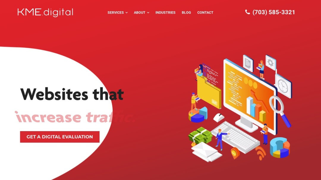 Screenshot of KME.digital's Website