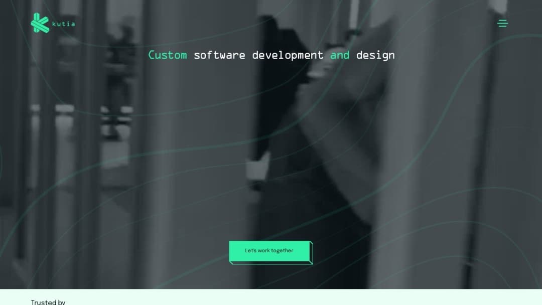 Screenshot of Kutia Software Company's Website