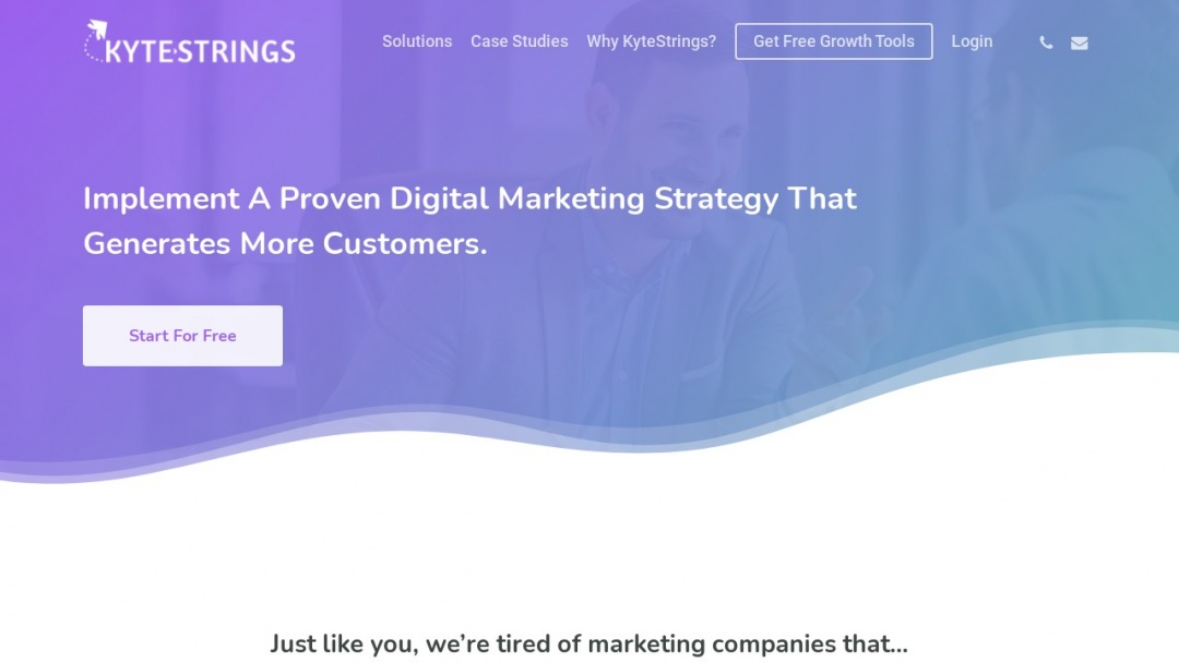 Screenshot of KyteStrings's Website