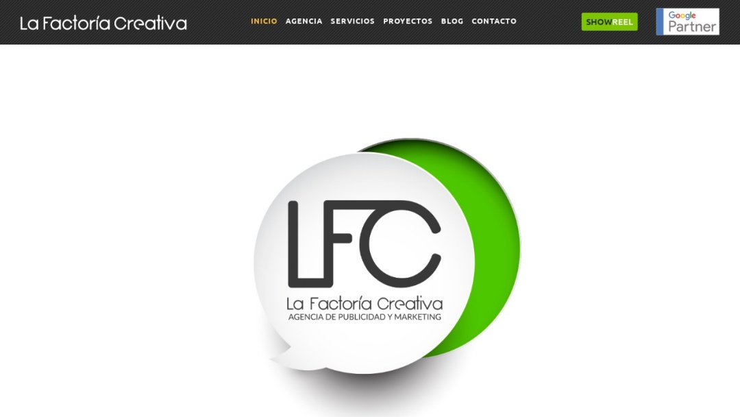 Screenshot of La Factoria Creativa's Website
