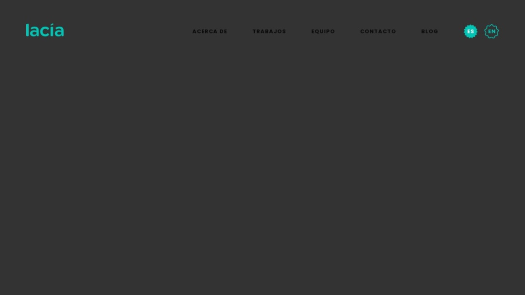 Screenshot of Lacía Branding & Packaging Design's Website