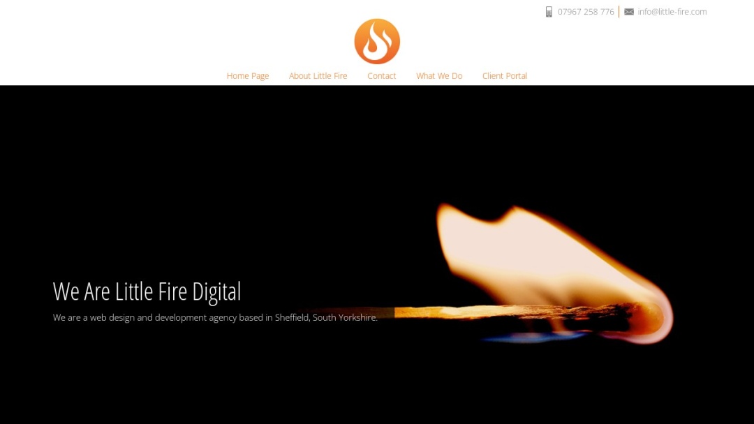 Screenshot of Little Fire Digital Limited's Website