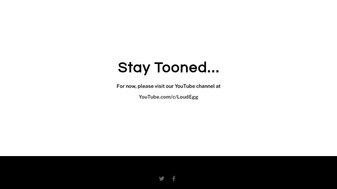 Screenshot of LoudEgg Creative Agency's Website