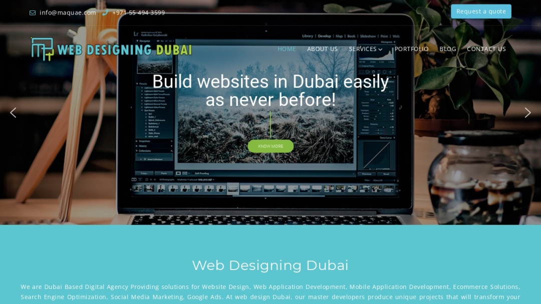 Screenshot of M A Q Computer Services LLC | Web Designing Dubai's Website