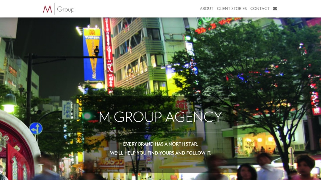 Screenshot of M Group Agency's Website