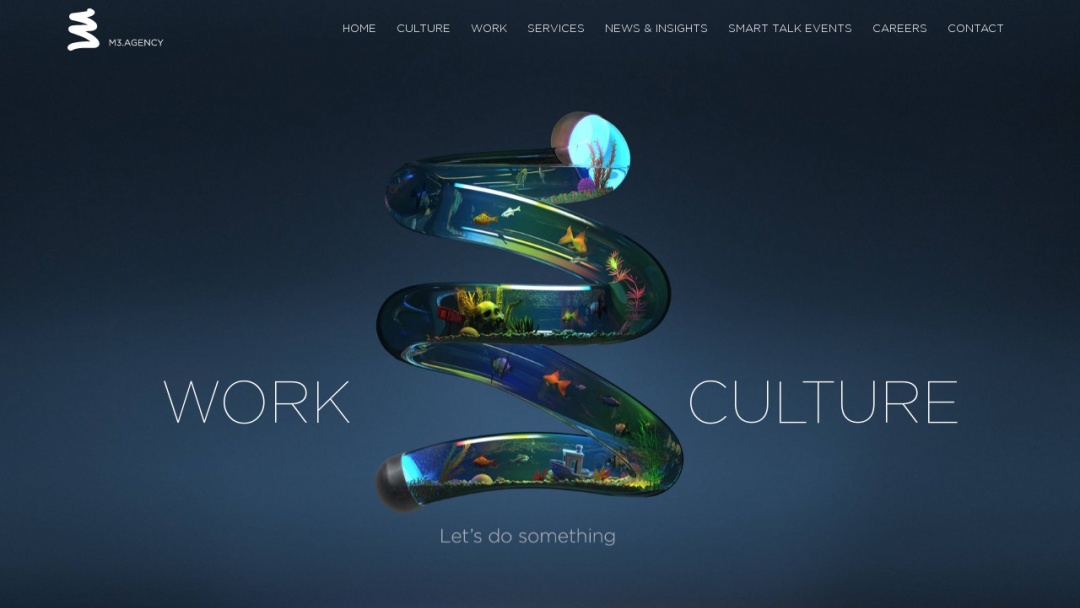 Screenshot of M3.Agency's Website