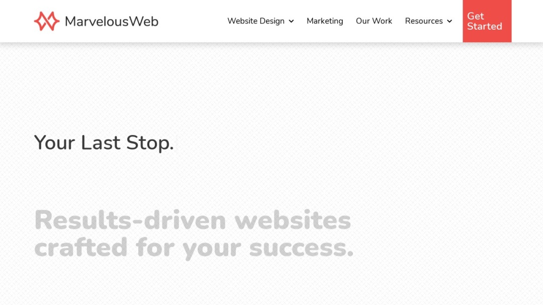 Screenshot of MarvelousWeb Media LLC's Website