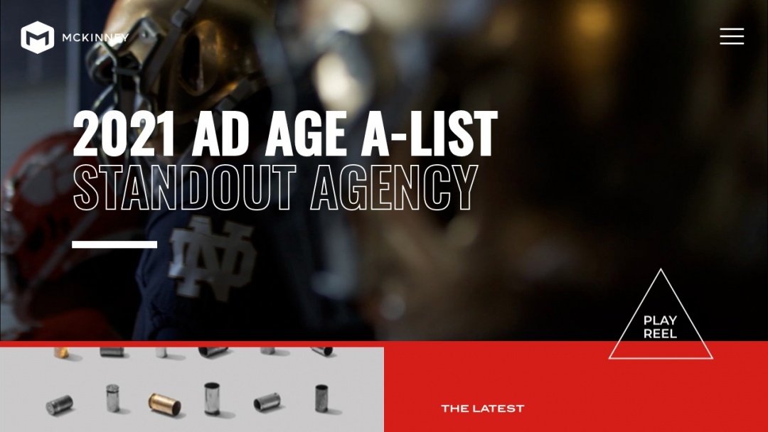 Screenshot of McKinney's Website