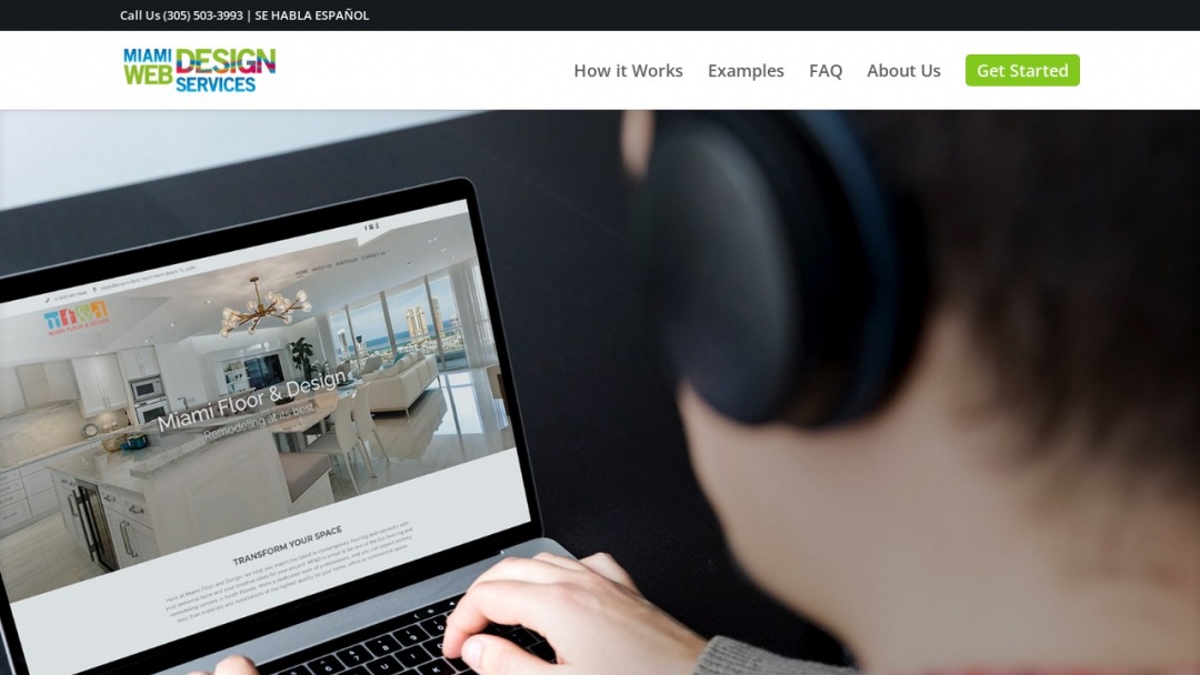 Screenshot of Miami Web Design Services's Website