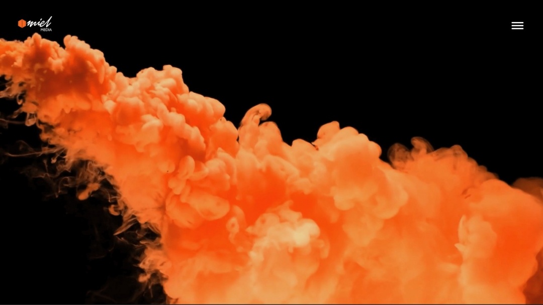 Screenshot of Miel Media's Website