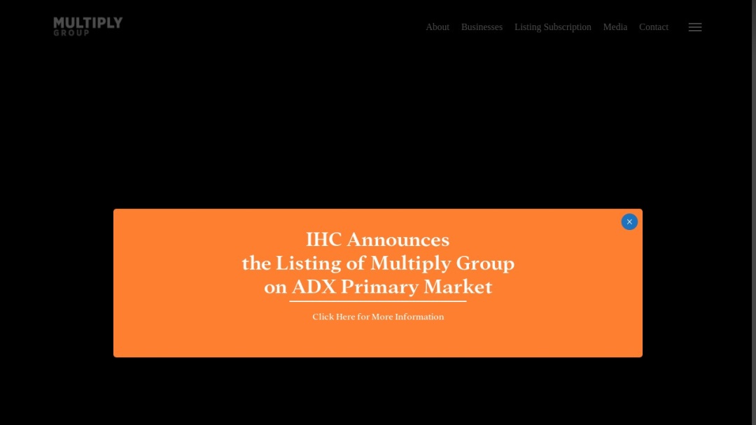 Screenshot of Multiply Marketing Consultancy's Website
