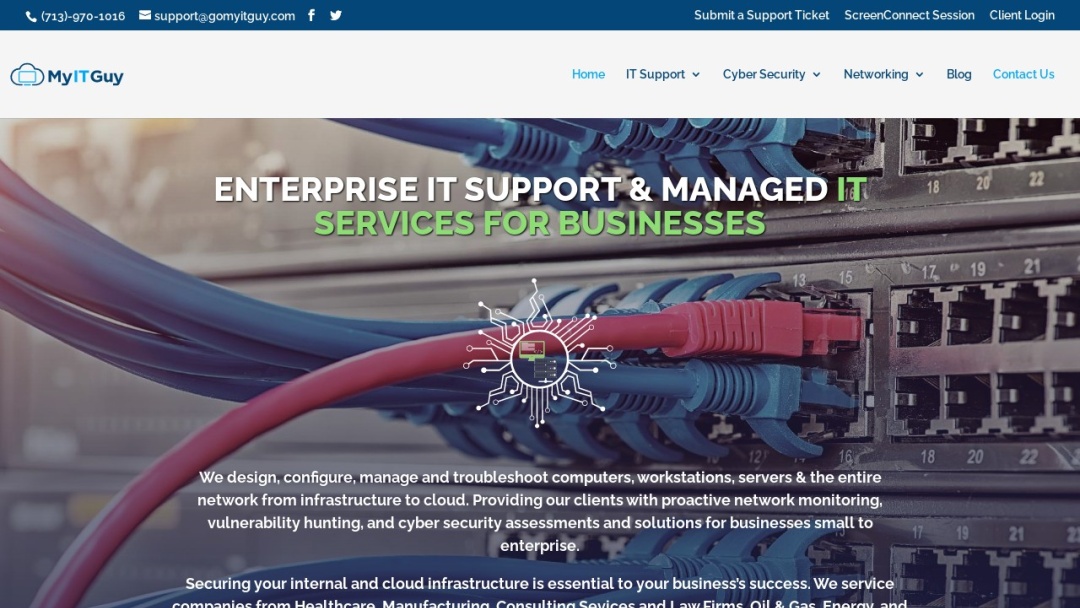 Screenshot of MyITGuy's Website