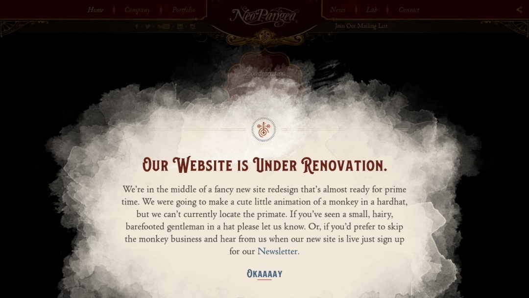 Screenshot of NeoPangea's Website