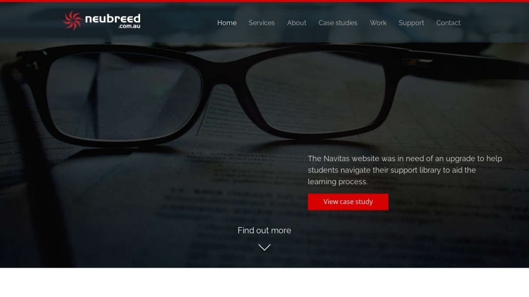 Screenshot of Neubreed Design Pty Ltd's Website