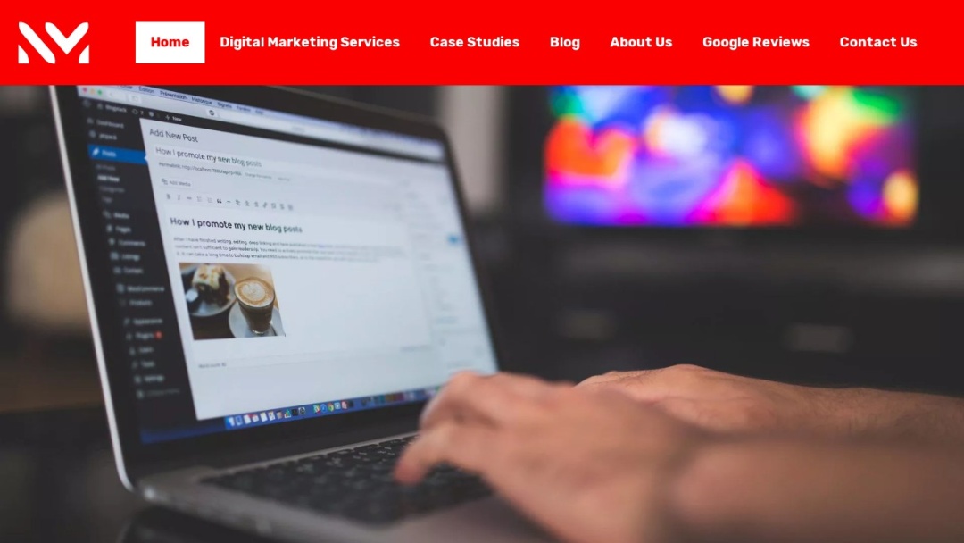 Screenshot of Newmedia's Website