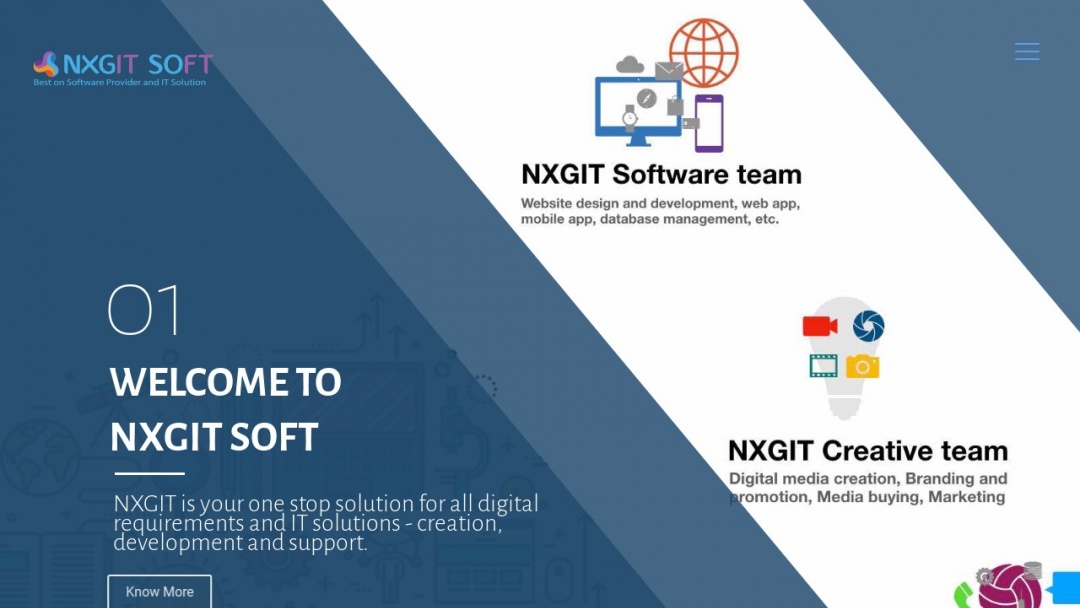 Screenshot of Next Generation Information Technology's Website