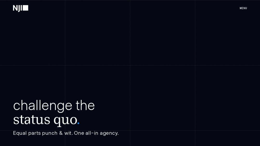 Screenshot of NJI Media's Website