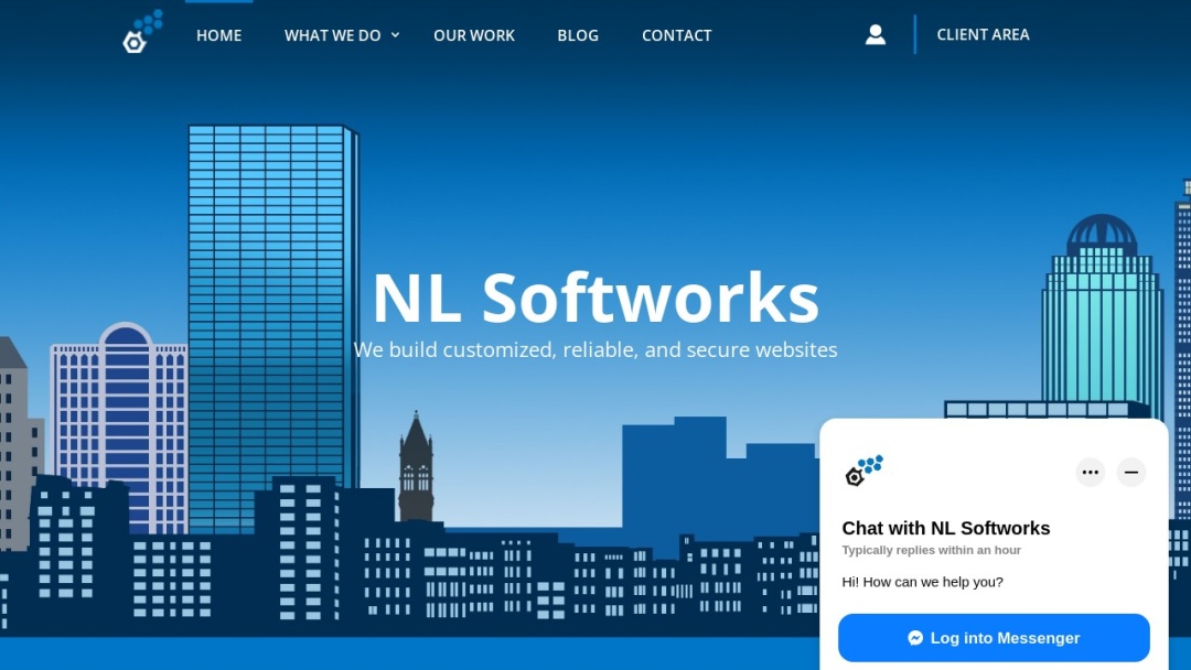 Screenshot of NL Softworks's Website