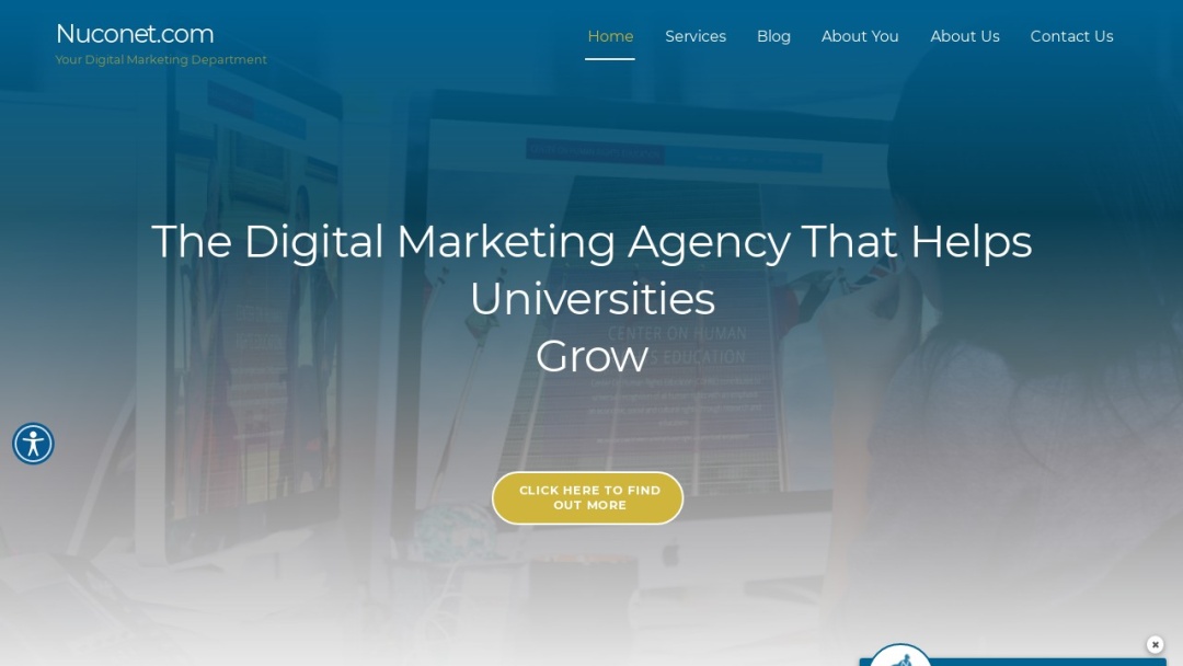 Screenshot of NUCONET.com's Website