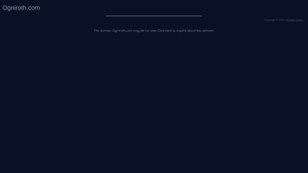 Screenshot of Ogniroth Studios's Website