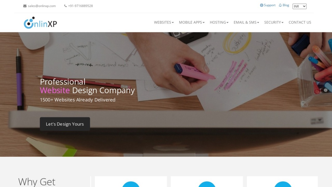 Screenshot of OnlinXP's Website