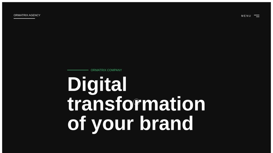 Screenshot of ORMATRIX's Website