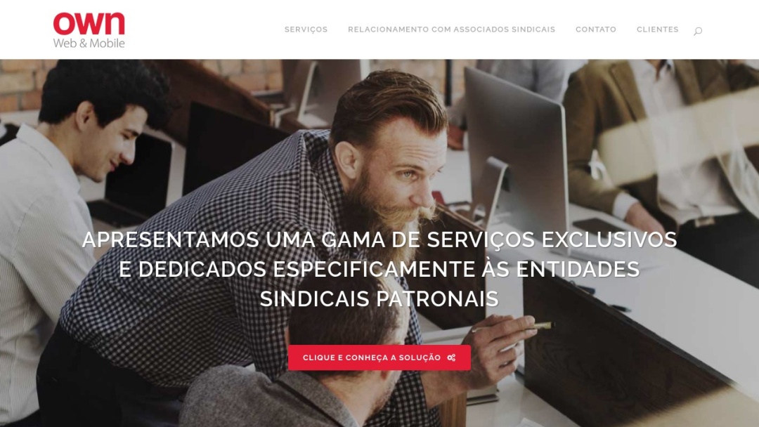 Screenshot of OWN Web & Mobile's Website