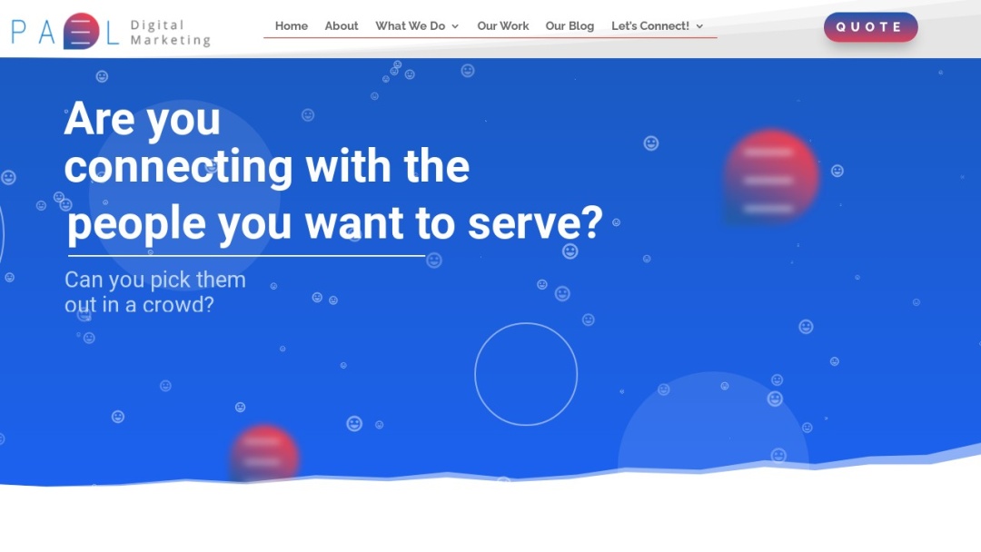 Screenshot of Pael Digital Marketing Agency's Website