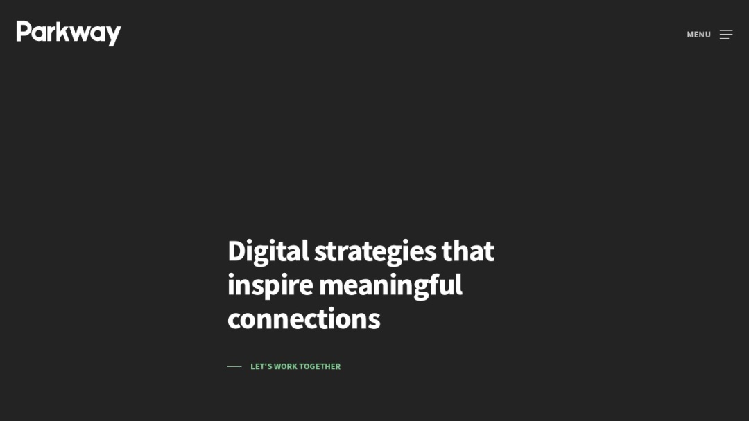 Screenshot of Parkway Digital's Website