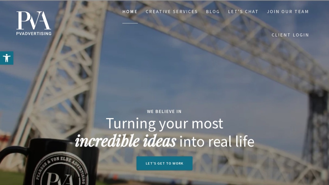 Screenshot of Pearson & von Elbe LLC's Website