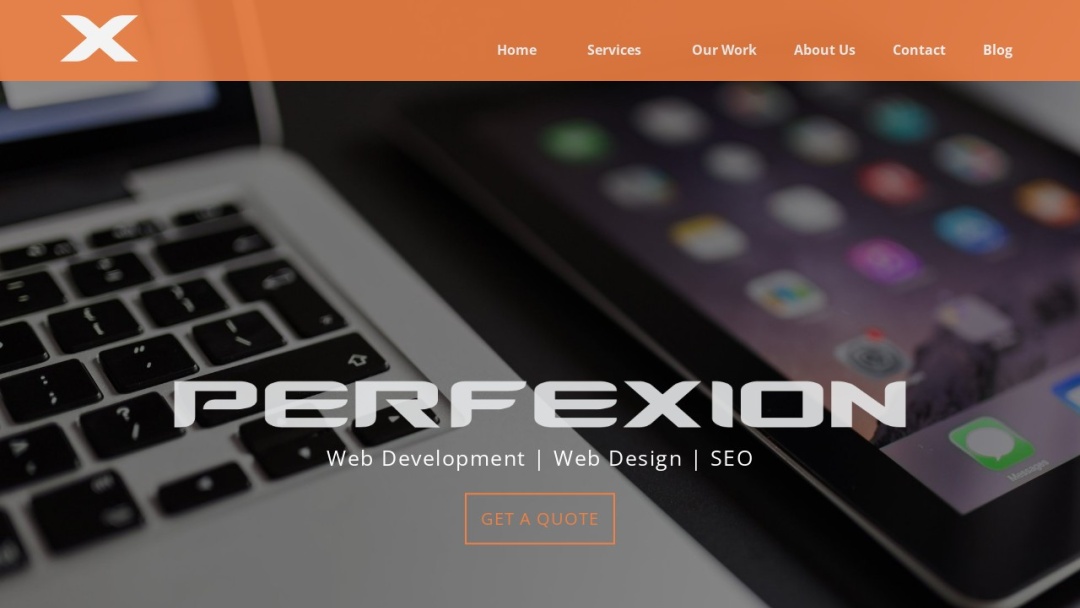 Screenshot of Perfexion Inc.'s Website