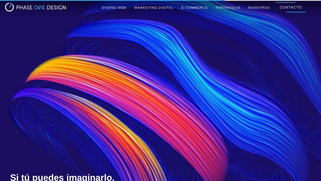 Screenshot of Phase One Design's Website