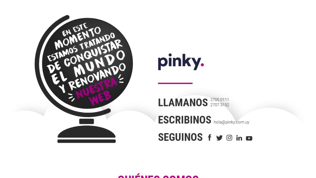 Screenshot of Pinky!'s Website